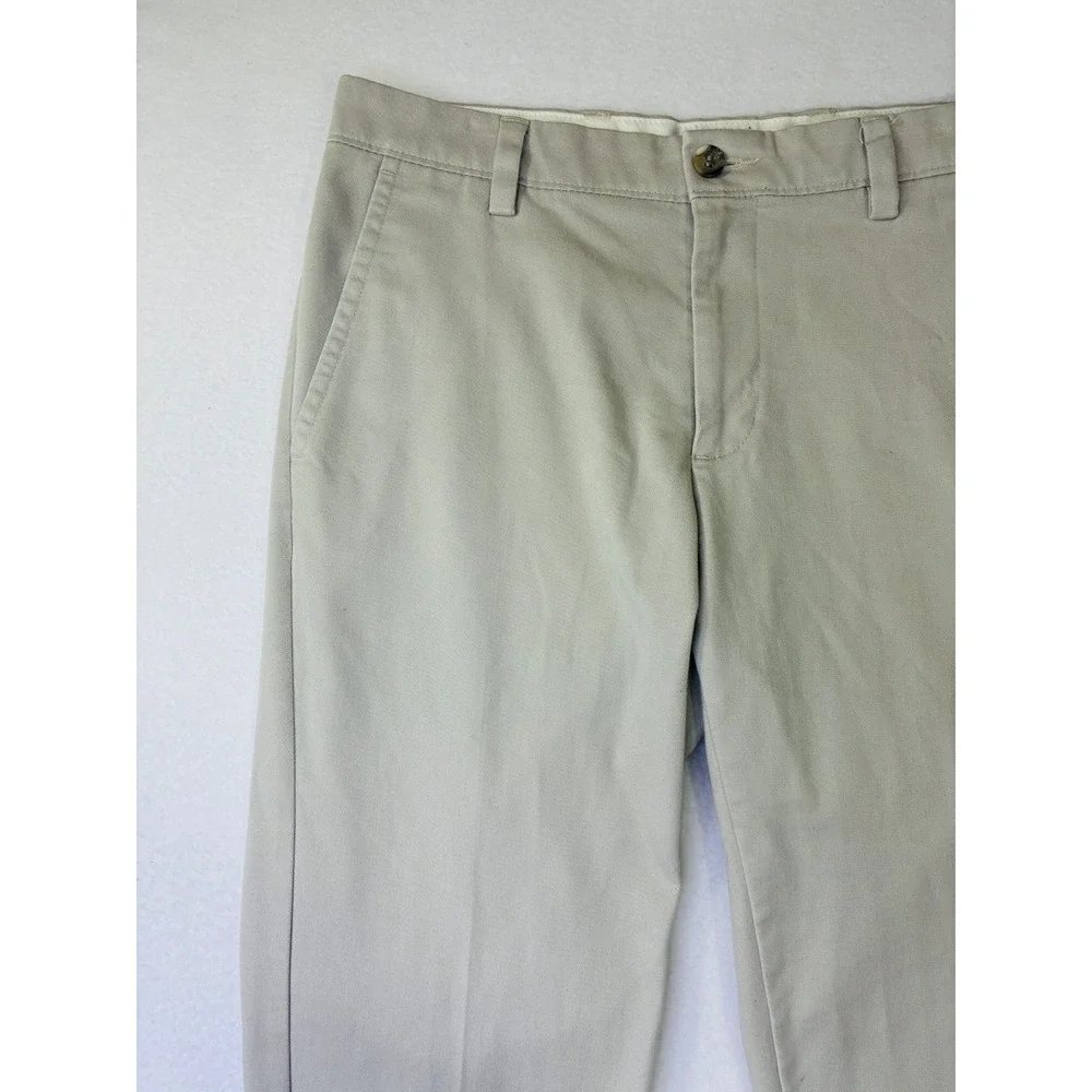 Dockers Mens Slim Fit Chino Pants Khaki Tan Flat Front Trousers 31x30